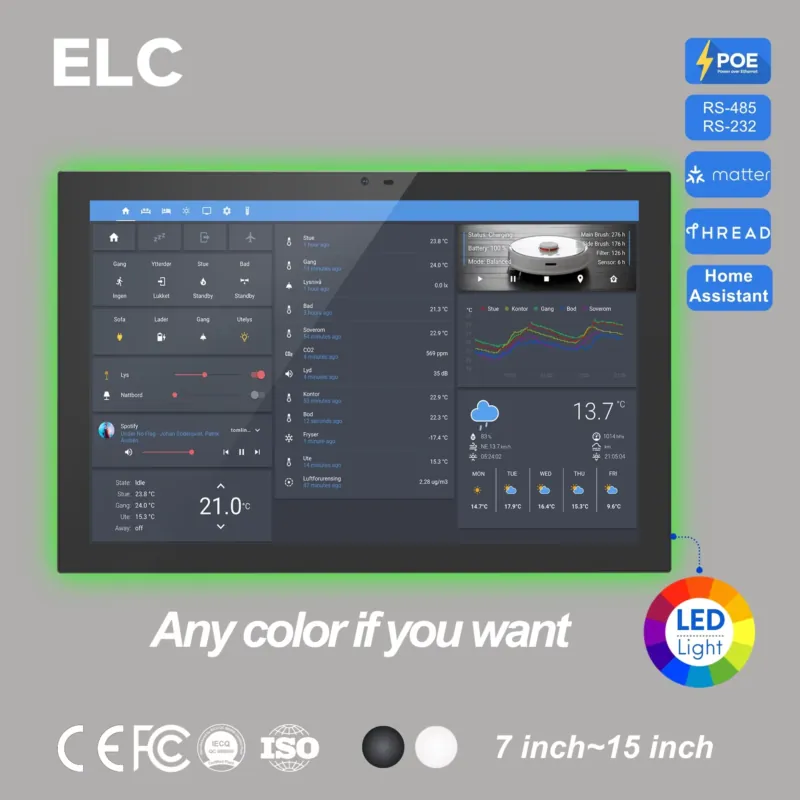 Smart Home Display - Home Assistant 10.1 Inch Android 14