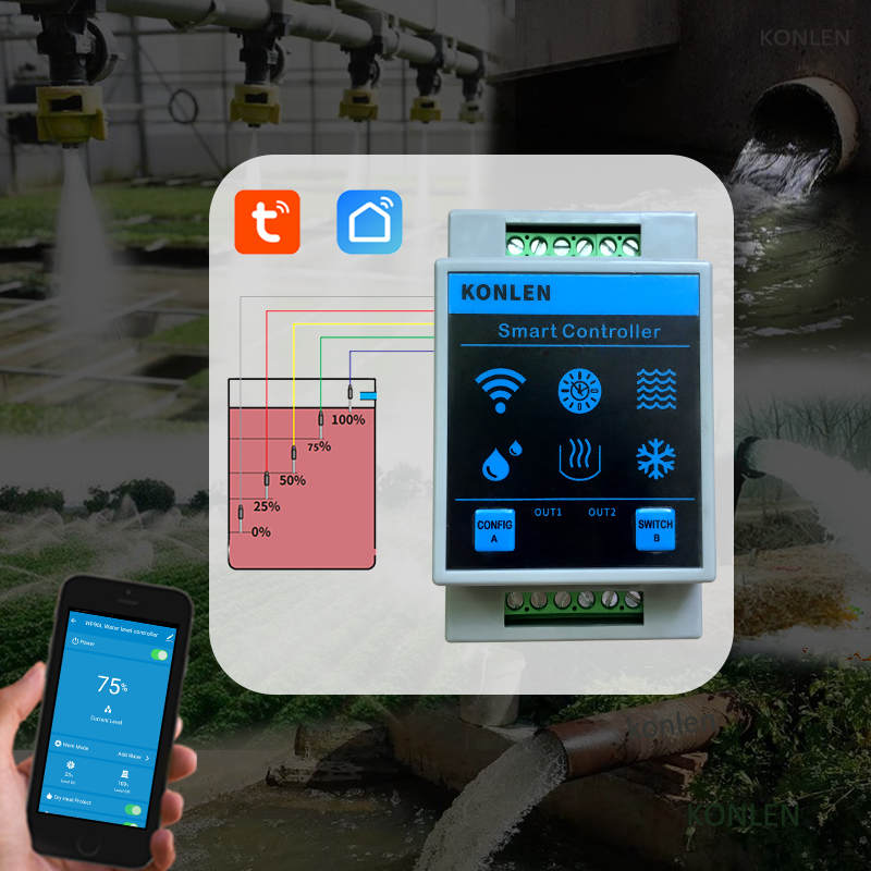 KONLEN Tuya Water Level Sensor - đánh giá và giá Smart Home Water Level Sensor