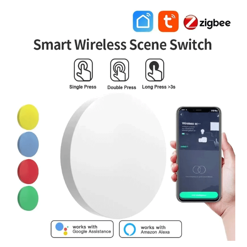 Tuya ZigBee Smart Wireless But - đánh giá và giá Smart Home Remote Control