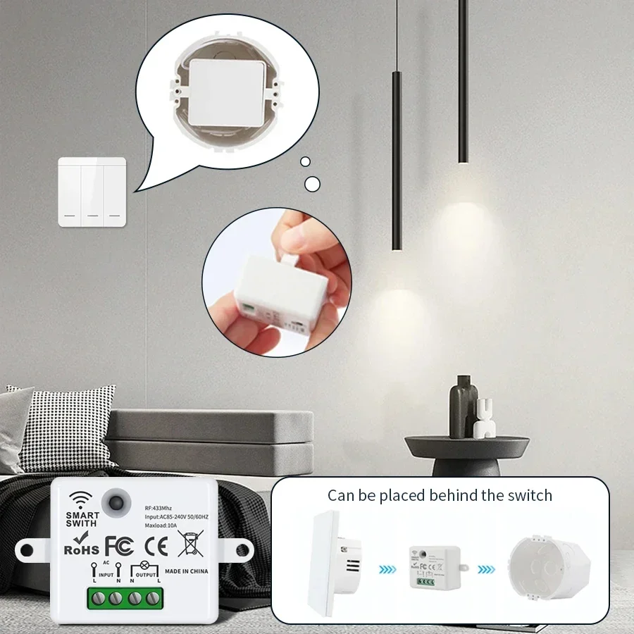 RF 433MHz Wireless Remote Cont - đánh giá và giá Smart Home Remote Control
