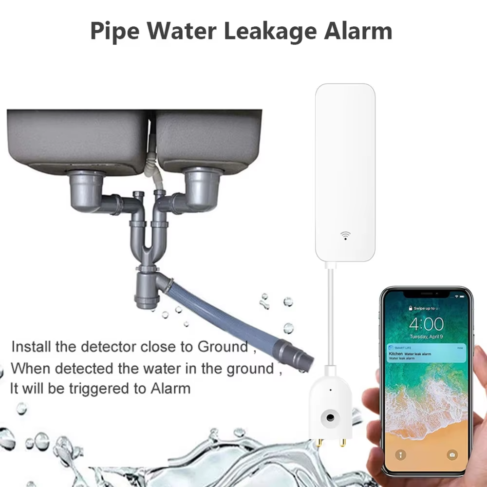 ZigBee WiFi Water Leak Sensor  - đánh giá và giá Smart Home Blog