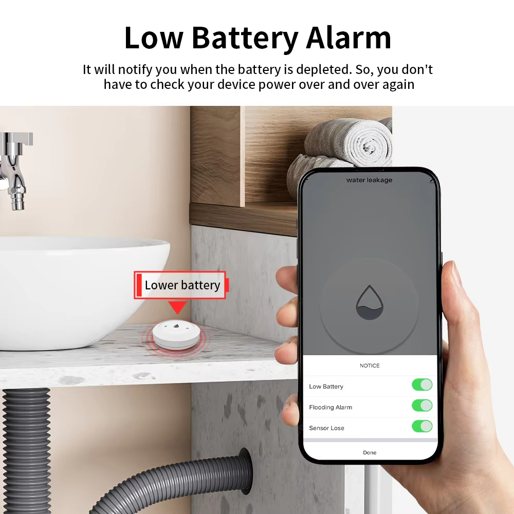 For Tuya Zigbee Smart Water Le - đánh giá và giá Smart Home Water Level Sensor