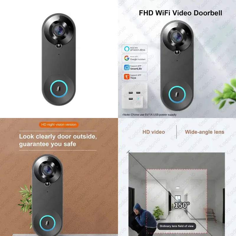 Kadonio 1080P WiFi Video Door  - đánh giá và giá Video Doorbell