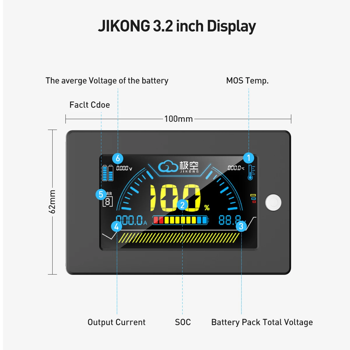 JIKONG V19 Display JKBMS 3.2 I - đánh giá và giá Smart Energy Monitor