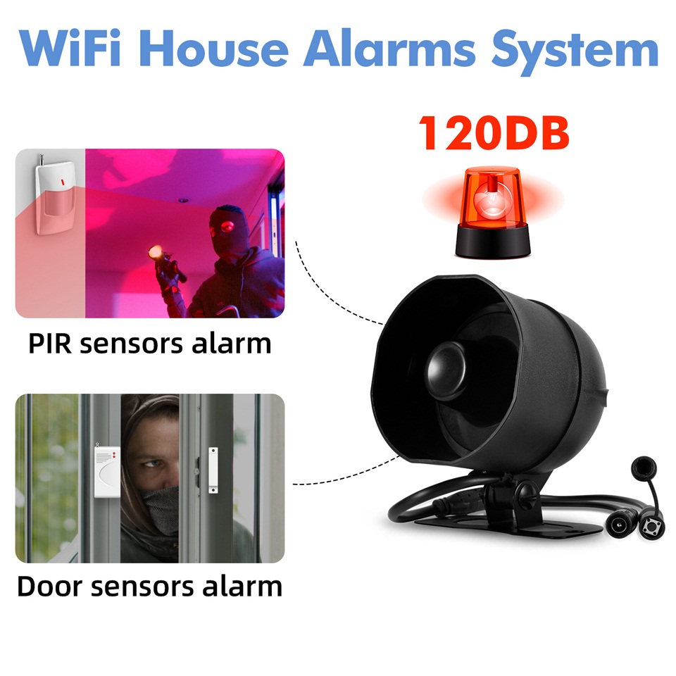 KERUI 120db Siren Alarm System - đánh giá và giá Smart Home Speaker