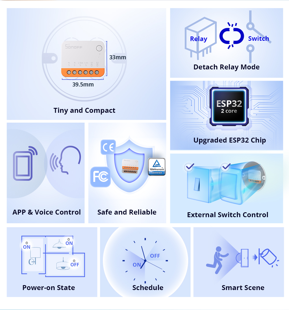 Sonoff Mini R4 Extreme Wifi Sm - đánh giá và giá Smart Home Remote Control